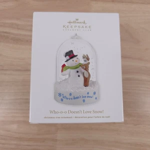 Hallmark Keepsake Adorno de Navidad Who-o-o Doesn't Love Globo de Nieve Nuevo 2012 - Imagen 1 de 7