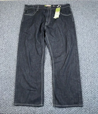 Pantalones de mezclilla holgados de colección Y2K para hombre 40 x 31 (etiqueta 42) negro punto blanco Foto 1 de 4