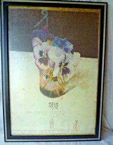 Kunstdruck Arkana Verlag Holzrahmen Stiefmütterchen 61 x 44 - Bild 1 von 6