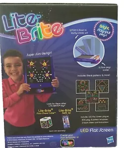 ๐๐Lite Brite Set LED Flat Screen Pegs Patterns Lights Up Vintage 2010 - Picture 1 of 9