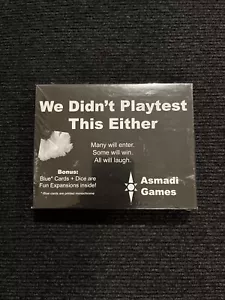 Asmadi Games: We Didn't Playtest This Either card game (New) - Picture 1 of 2