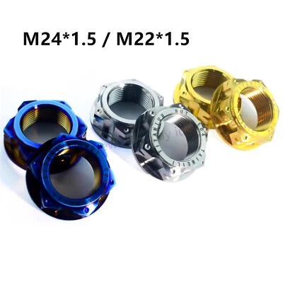Titanium Rear Wheel Axle Nut for BMW S1000RR Motorcycle Tuning M24 x 1.5 Thread - Image 1 of 4