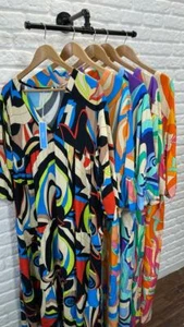 NEU BILLI BOHO MEHRFARBIG SOMMER MAXI PARTYKLEID EINGRÖSSE PASST UK 10 -14 - Bild 1 von 16
