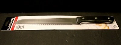 Cuchillo de pan Farberware Classic 8" Full Tang triple remachado con mango negro Foto 1 de 4