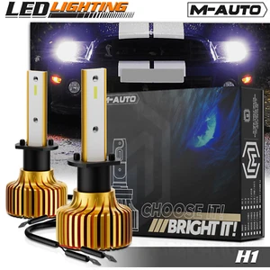 [12V/24V]Pair H1 6500K Headlight LED Bulb High/Low Beam Daytime Running Lighting - Picture 1 of 12