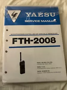 Yaesu FTH-2008 Transceiver Service Manual New In Plastic Package - Picture 1 of 6