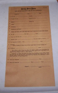 1956 Nickel Plate Road Railroad Defective Car Report Document NYC&StLRR - Picture 1 of 3