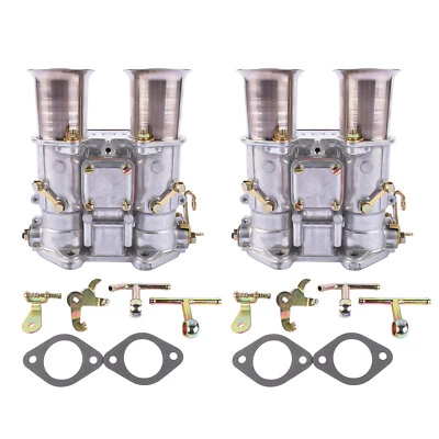 2x Carburetor Twin Choke For 45 DCOE 152 19600.060 WEBER 4 cyl 6 Cyl V8 Engines - Image 1 of 4