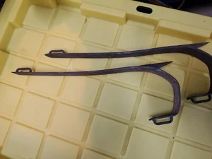 VINTAGE WH BUCKINGHAM LC-6 LINEMAN SPIKES BOOT STRAPS TREE  POLE CLIMBING 16" - Picture 1 of 10