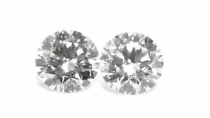 0,94 CTW, passendes Paar, 2 runde brillante Diamanten. Für Diamant Ohrstecker - Bild 1 von 3