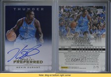 2011-12 Panini Preferred Blue /5 Kevin Durant #64 Auto