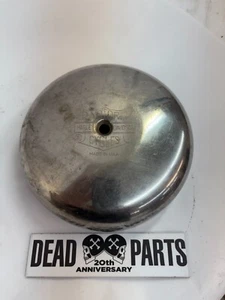 Harley stainless og Panhead 7" round air cleaner filter cover - Picture 1 of 3