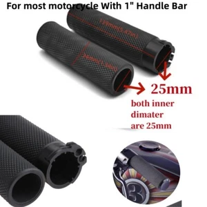 1 Inch Motorcycle Handle Bar Hand Grips Fit for Harley Sportster XL1200 883 Dyna - Picture 1 of 13