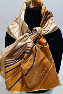 Vintage Schiaparelli Rectangle Scarf 44" x 15" Appears as Silk - Picture 1 of 4