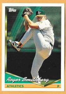 ROGER SMITHBERG OAKLAND ATLETISMO #652 - TOPPS CASI NUEVO - MONTADO 1994 - Imagen 1 de 2