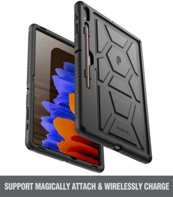 Funda Poética Resistente Silicona Antigolpes para Galaxy Tab S7 / S7 Plus / S8 Plus Foto 1 de 4