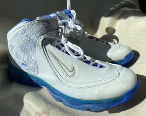 🚨DEADSTOCK🚨MENS NIKE AIR MAX 360 BB SIZE 11.5 WHITE CHROME ROYAL BLUE 2006 - Picture 1 of 7