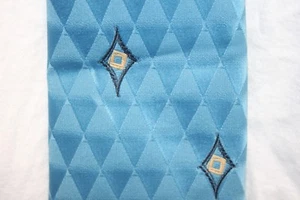 Monsieur Cravatieur Dress Neck tie 100% Polyester mens Blue Navy tan - Imagen 1 de 3