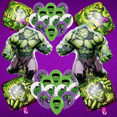 PARTYPALACEUSA 18pc Hulk Avengers foil latex Balloons party supplies decoration shower theme