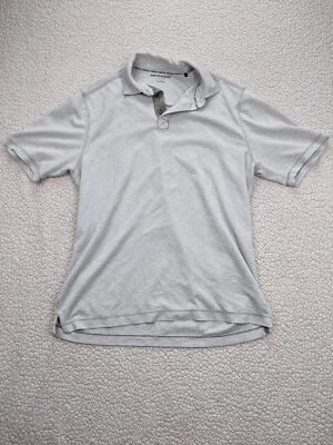 Jhane Barnes Mens 2XL Beige Texured Silk Nylon Polo Shirt Short Sleeve Collared - Image 1 of 4
