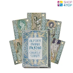 ALFONS MARIA MUCHA ORACLE CARDS DECK & INSTRUCTIONS LO SCARABEO ESOTERIC NEW - Picture 1 of 11