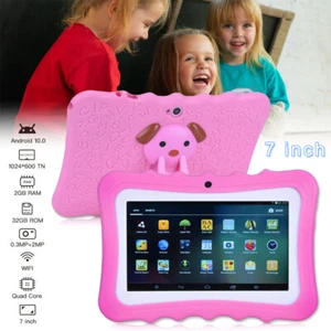 Kids Tablet 7in 10 in Android 12 Tablet for Kids 64GB Bluetooth WiFi Dual Camera - Picture 1 of 35