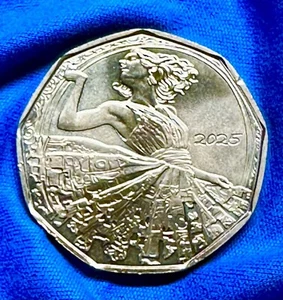 5 Euro Österreich 2025 Kupfer - die Neujahrsmünze - "Tanz dich frei" - uz bf - Bild 1 von 2