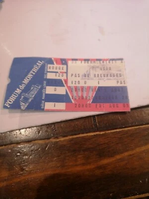 ASIA  CONCERT MONTREAL FORUM ORIGINAL STUB APRIL 5, 1993 EXTREMELY RARE - Image 1 of 4