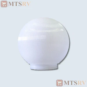 PP Acrylic Patio Party Light Repl Globe - White Prismatic - 6" Diam w/1/2" Base - Bild 1 von 1