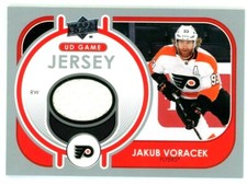 2021-22 UD UPPER DECK SERIES JAKUB VORACEK GAME JERSEY GJ-JV PHILADELPHIA FLYERS