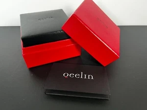 Qeelin luxury jewellery red box & black box with lids card sleeve packaging lot - Picture 1 of 14