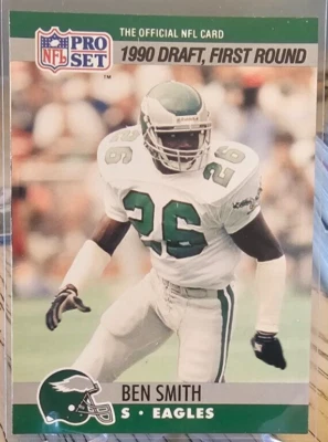 1990 Pro Set Ben Smith RC #690 Eagles - Image 1 of 2