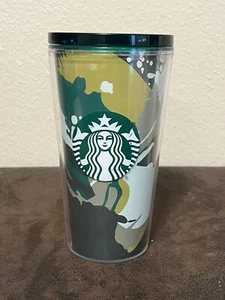 2021 16 oz Starbucks Acrylic Camouflage Cold Cup With Lid & No Straw - Picture 1 of 5