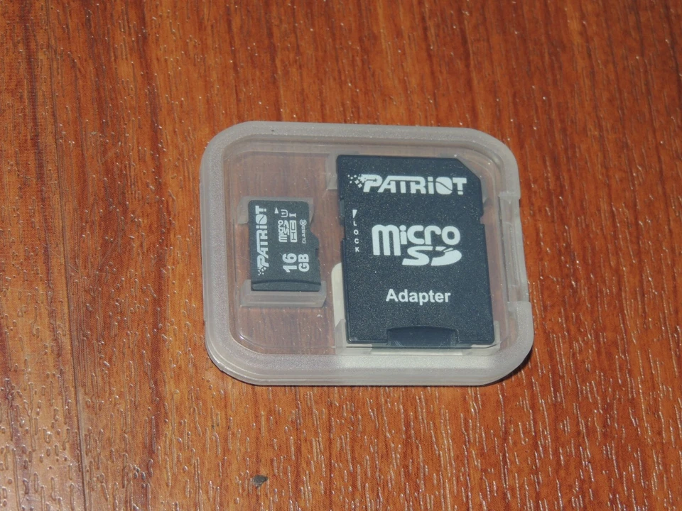 Genuine Patriot 16GB MicroSDHC I Memory Card Class 10 + SD Adapter - Image 1 of 1