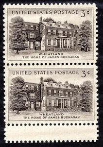 US 1081 @ (1956) 3c MNH VF/XF EFO: Guttersnipe (Wheatland James Buchanan) - Picture 1 of 2