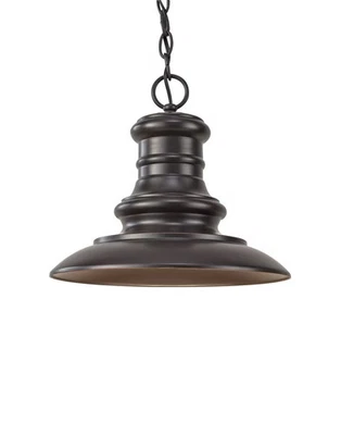 Feiss OL8904RSZ Redding Station 10 7/8" Outdoor Lantern in Restoration Bronze - Image 1 of 2