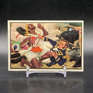 Tarjeta coleccionable de colección 1954 Bowman #2 To the Shores of Tripoli US Navy Victories - Imagen 1 de 2