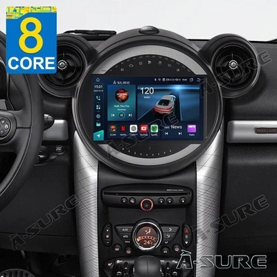 Android 14 Autoradio 4G+64G GPS Navi WIFI für BMW Mini Countryman R60 2008-2014 - Bild 1 von 4