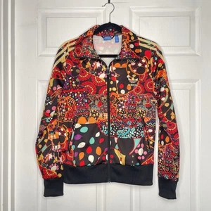 Rara Chaqueta de Pista Adidas X Farm Rio Maracatu 2014 Floral Dorado Logo Talla M Reino Unido 14 - Imagen 1 de 10