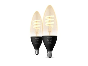 PHILIPS HUE WHITE AMBIANCE FILAMENT CANDLE E12 SMART BULB 40W - 2 PACK - Picture 1 of 4