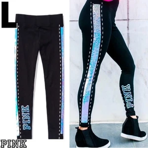 Victoria's Secret Pink Mermaid Flip Pailletten Bling Yoga Leggings Gr. L - Bild 1 von 11