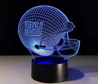 New York NY Giants Lámpara de Luz LED Coleccionable Eli Manning Decoración del Hogar Regalo NFL 😗 Foto 1 de 2