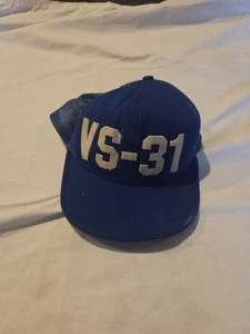 Vintage VS 13 Patrol Hat Trucker Cap US Navy Squadron HAT  - Picture 1 of 3
