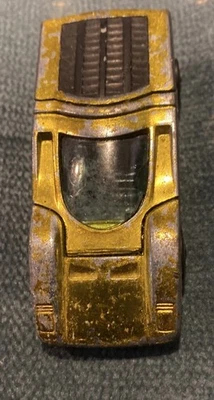 Vtg Hot Wheels Ferrari 512 S 1970 Yellow Gold Redline 512S - Original - Image 1 of 3