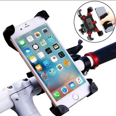 PORTA TELEFONO CELLULARE MOTO BICI SCOOTER SUPPORTO SMARTPHONE 360° UNIVERSALE - Immagine 1 di 4