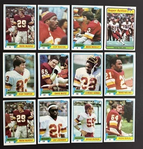 (12) 1981 Topps Washington Redskins Lot - Picture 1 of 1