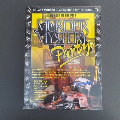 Murder Mystery Party Murder in the Pits Formula 1 Themed Role Play Game - Sealed - Image 1 of 2