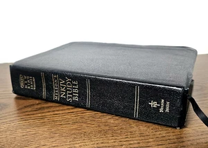 Nelson's NKJV Studienbibel 2885N schwarz gebundenes Leder EIN PAAR SEITEN HINTEN LOSE - Bild 1 von 21
