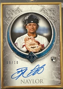 Bo Naylor Rookie On Card Auto 2023 Topps Museum Collection Gold # 09/10 - Picture 1 of 2