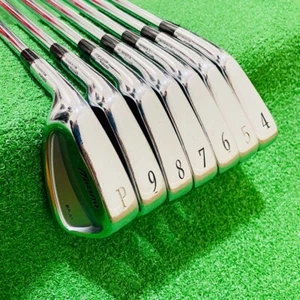 Left Hand Mizuno MP-30 Golf Clubs Irons Lefty LH Iron Unknown - Flex 4-9 Pw 7pcs - Picture 1 of 24